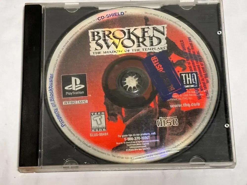 Broken Sword: The Shadow of the Templars (Sony PlayStation 1, 1998) Blockbuster